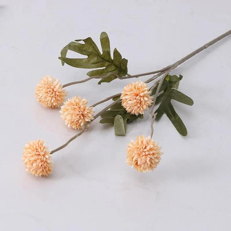 5 Heads Artificial Flower Bouquet Silk Dandelion