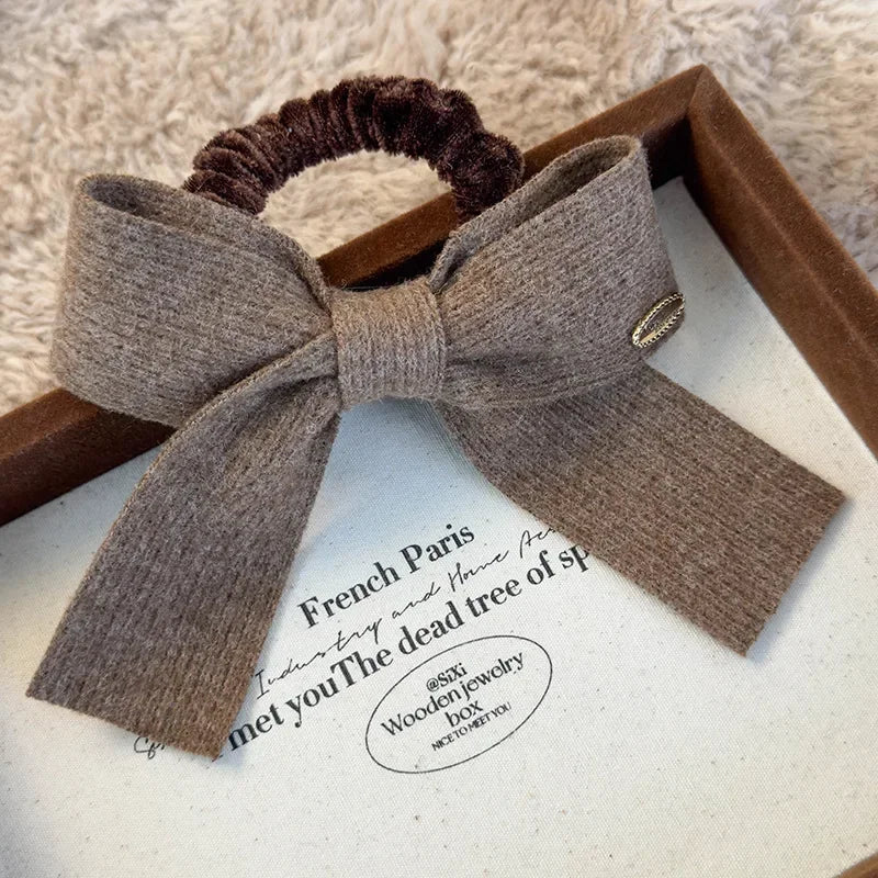 Retro Knitted Hairbow