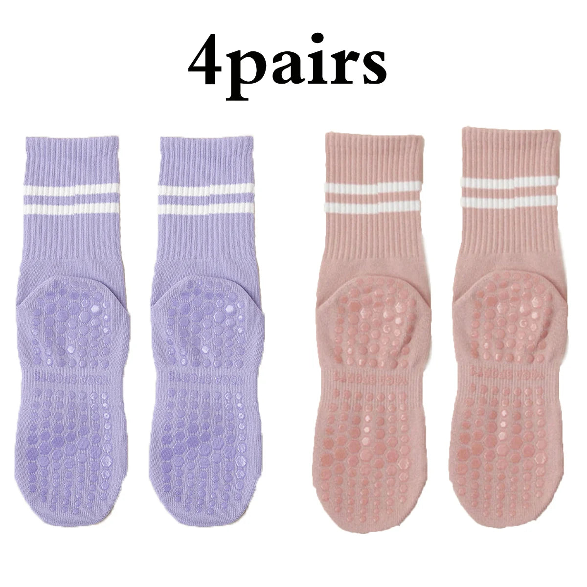 Pilates Yoga Socks with Grips