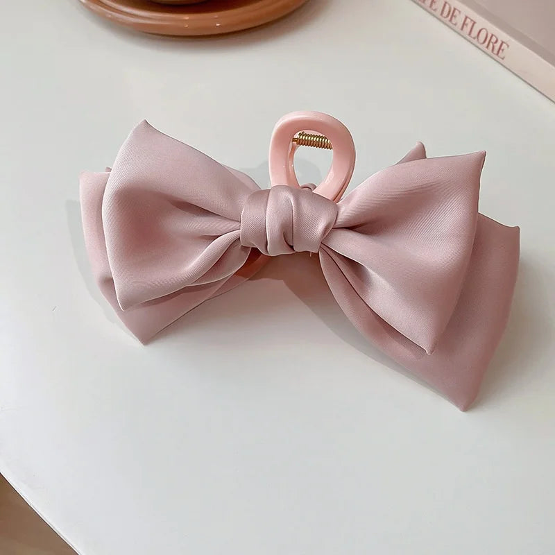 Big Silky Bow Hair Clip