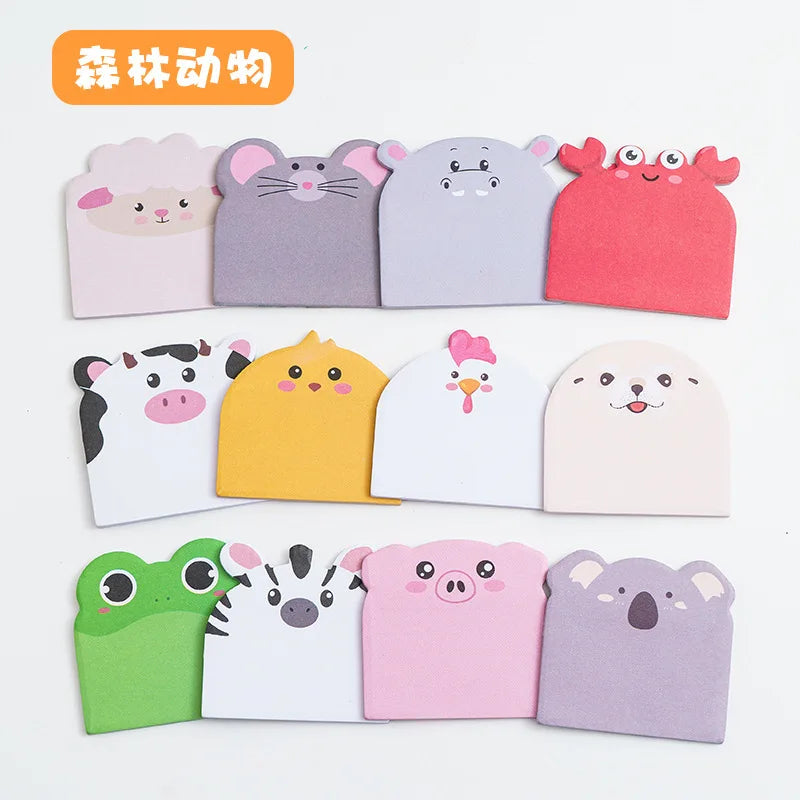 Cute Animal Sticky Notes 240 Sheets