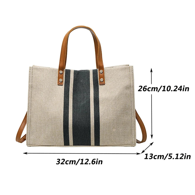 Canvas Stripe Tote bag