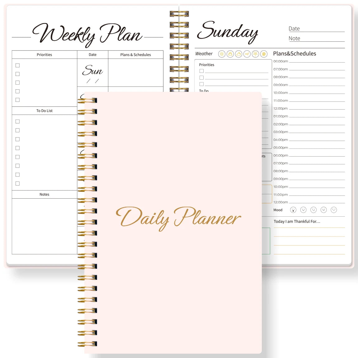 Weekly & Daily Planner Notebook