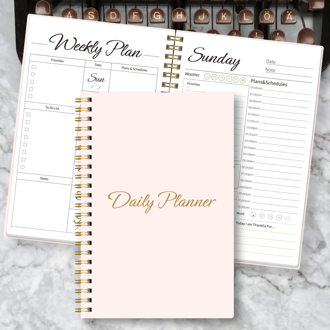 Weekly & Daily Planner Notebook