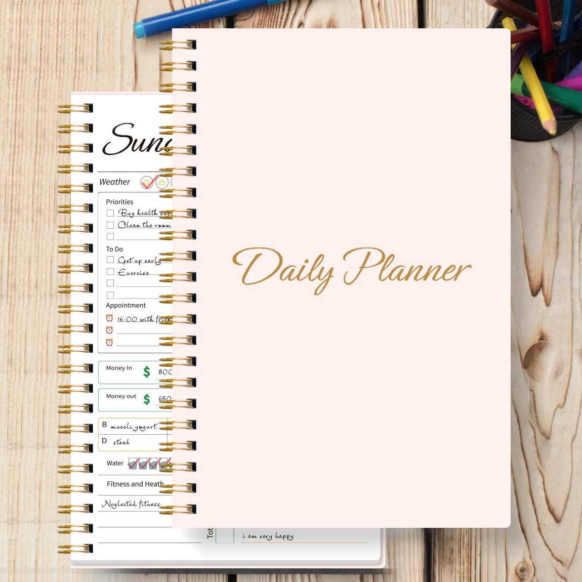 Weekly & Daily Planner Notebook