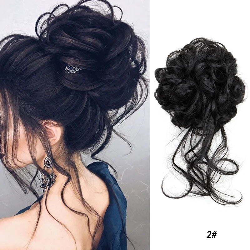 Synthetic Messy Hair Bun
