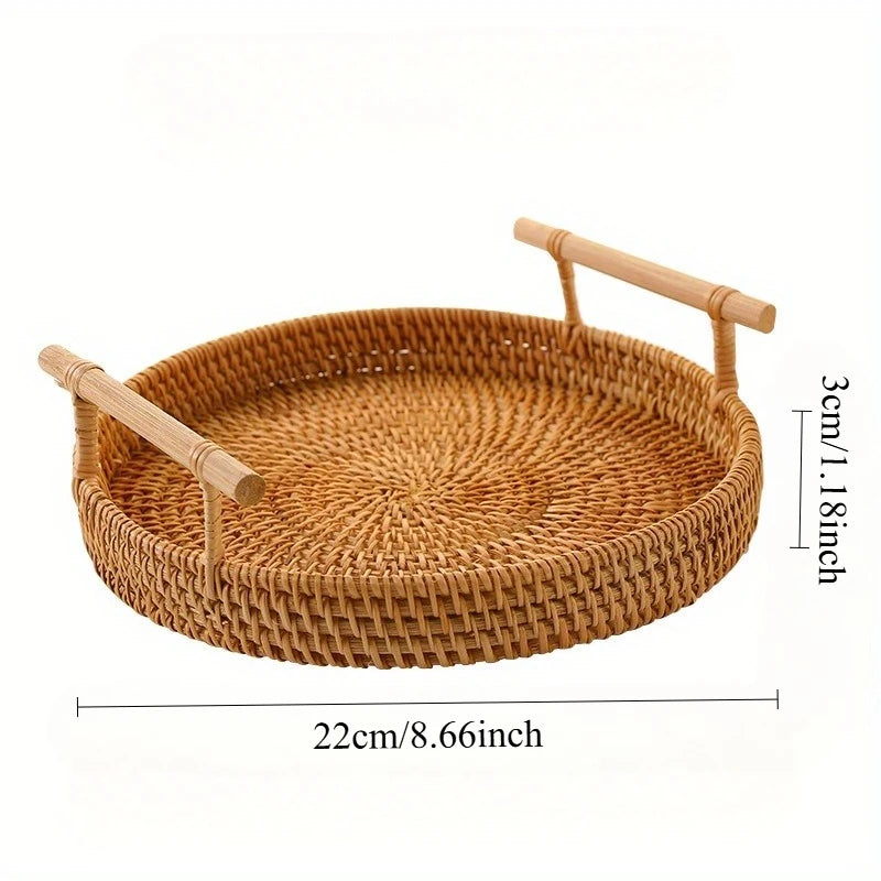 Handmade Wicker Serving Tray