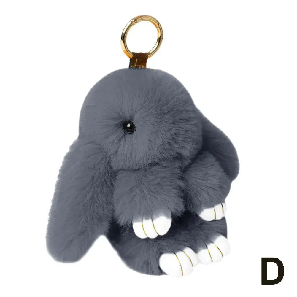 Cute Plush Bunny Keychain