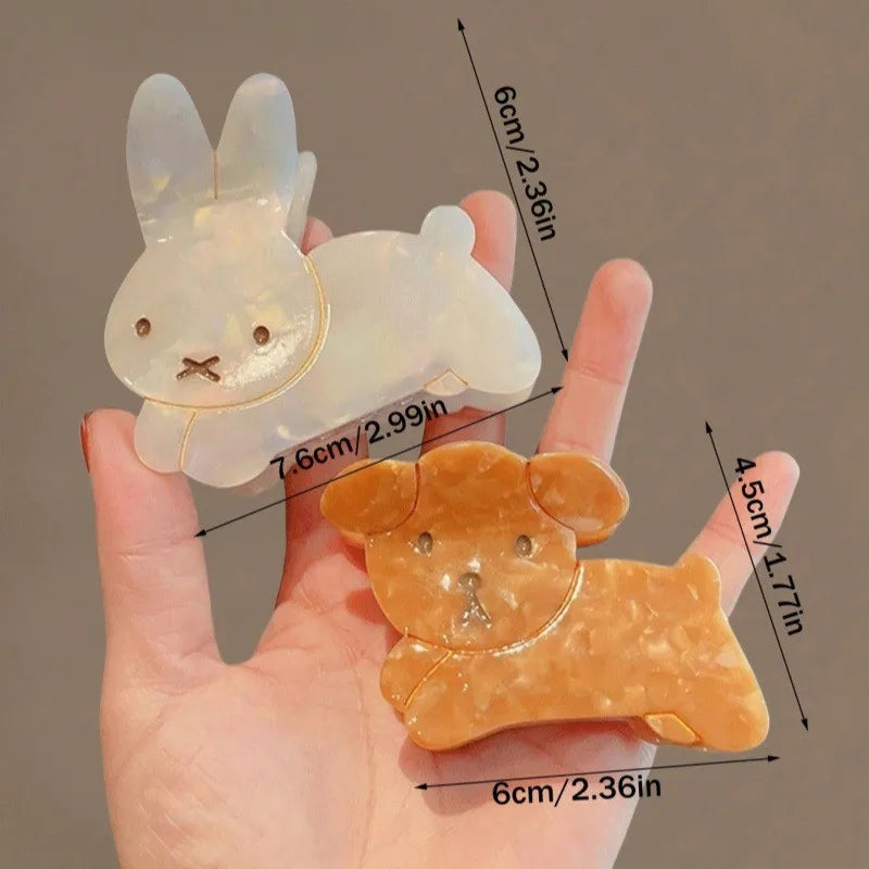 Bunny & Dog Hair clip