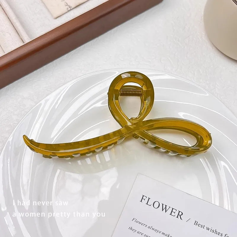 Elegant Jelly Color Hair Claw