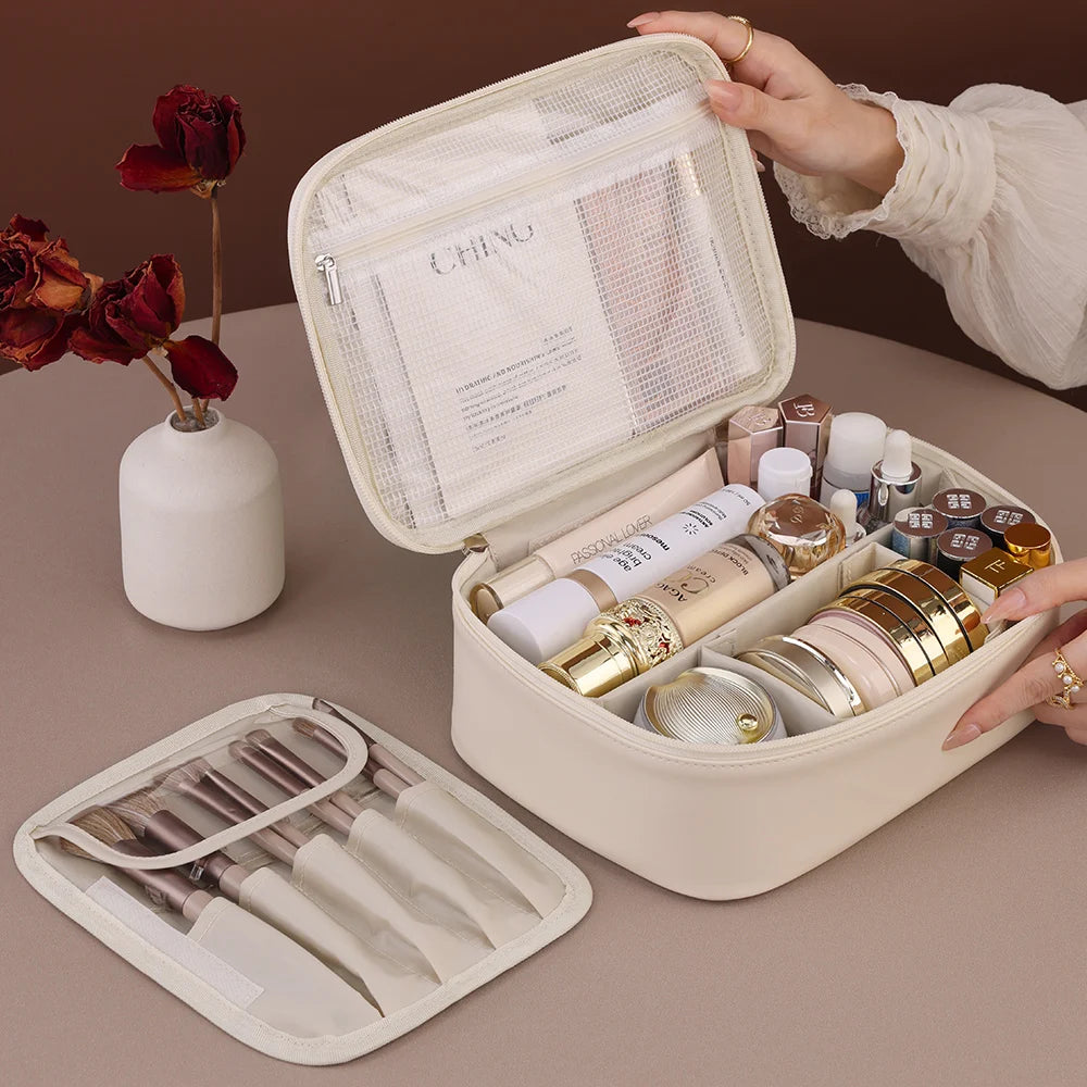 Women Travel Makeup Bag – Essential Cosmetic Organizer