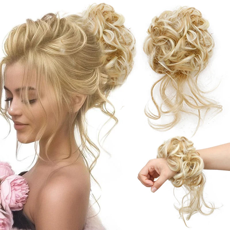 Synthetic Messy Hair Bun