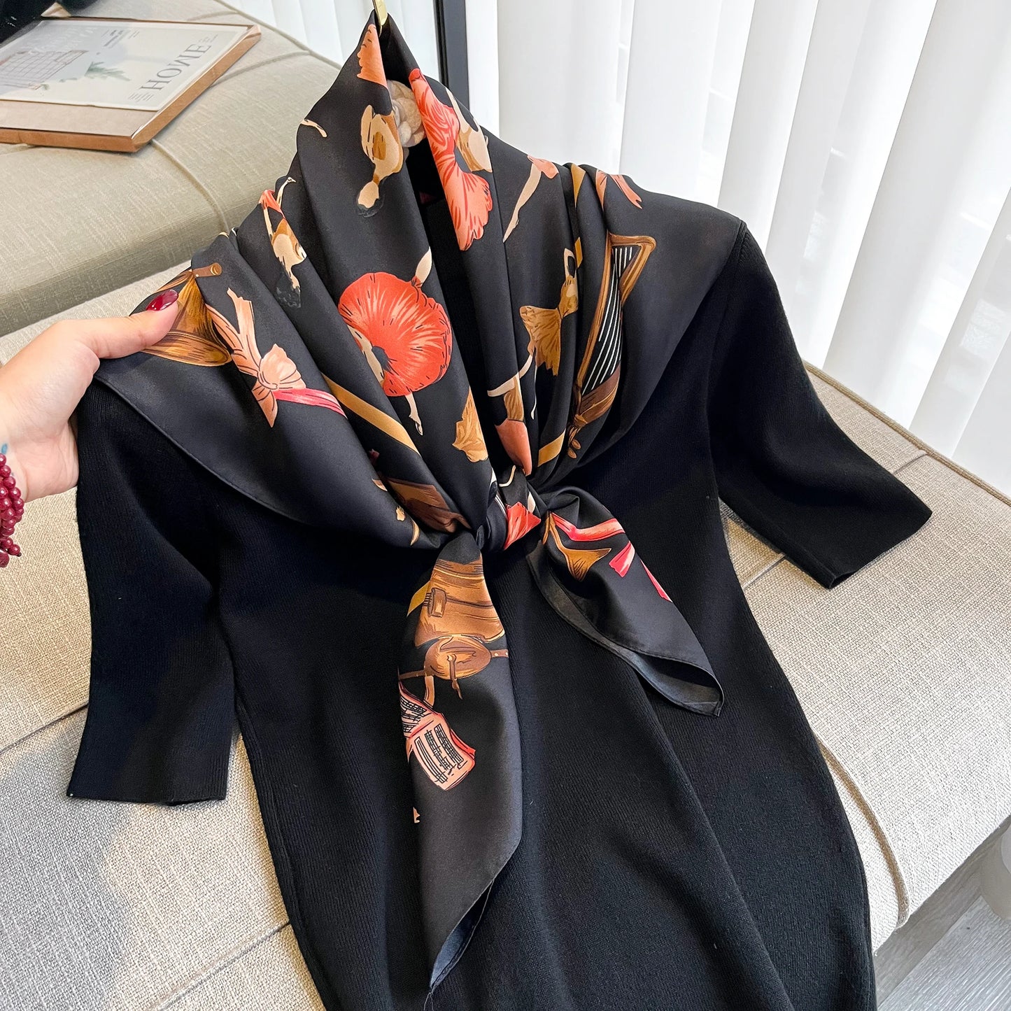 Ballerina Satin Scarf 90*90
