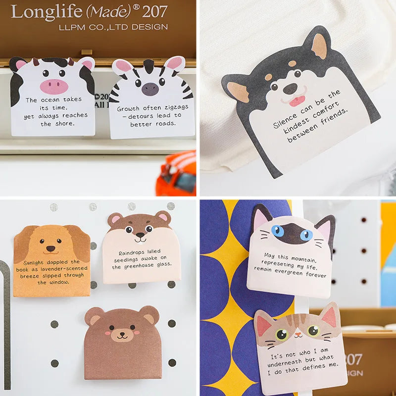 Cute Animal Sticky Notes 240 Sheets