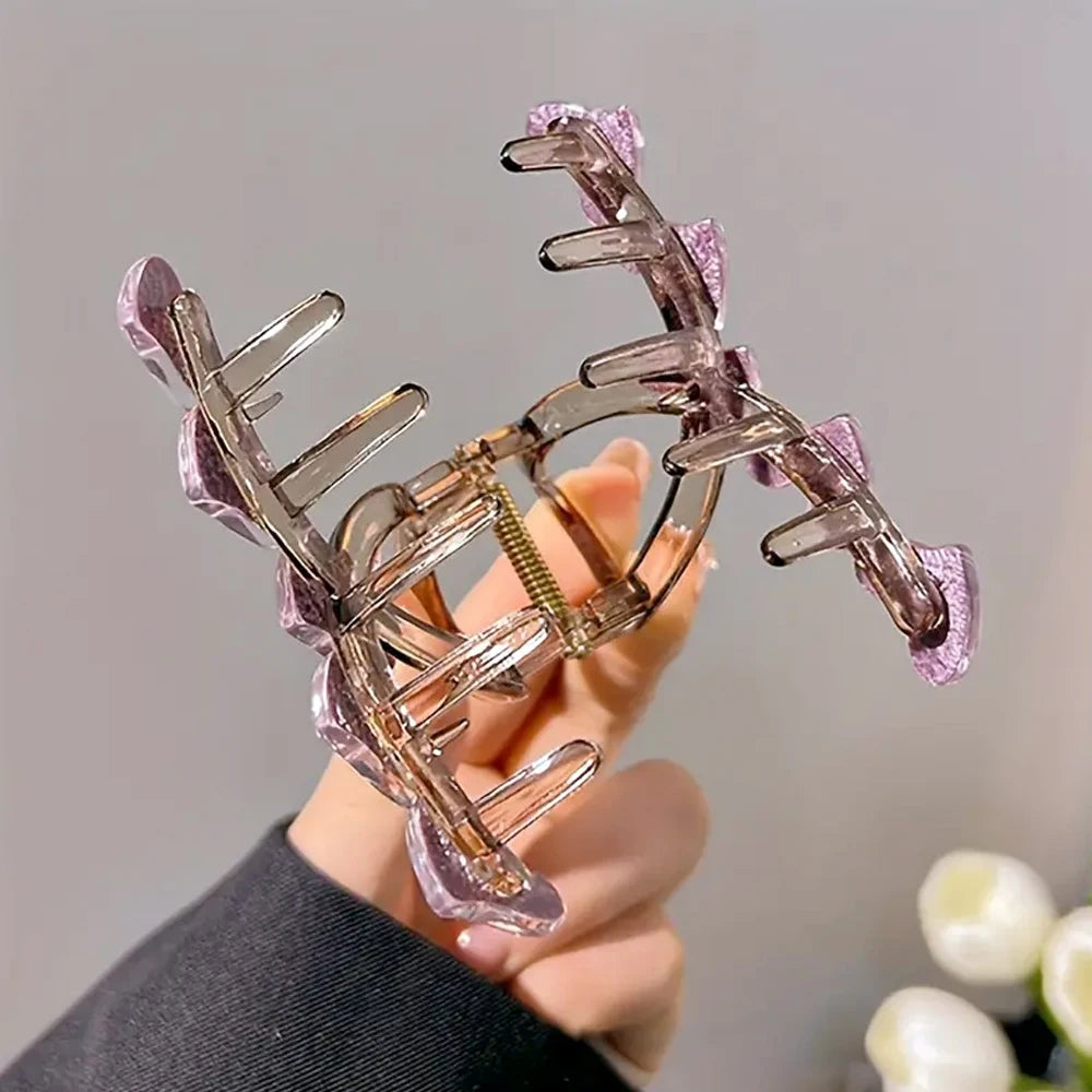 Pastel Translucence Heart Hair Claws