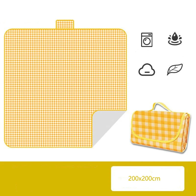 Waterproof Color Check Picnic Blanket