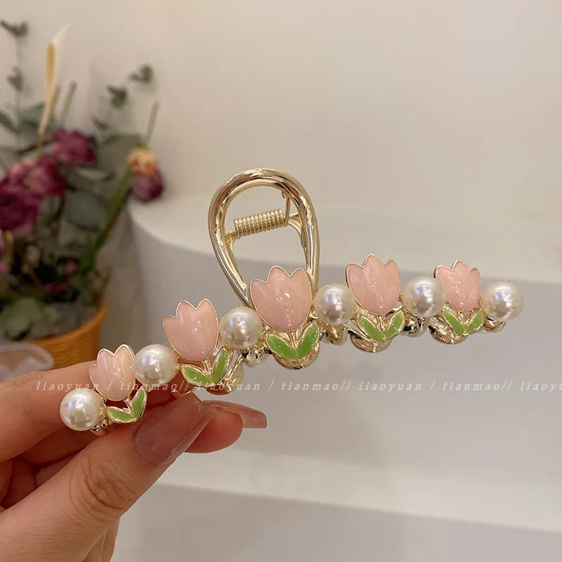 Blossom Metal Hair Clips