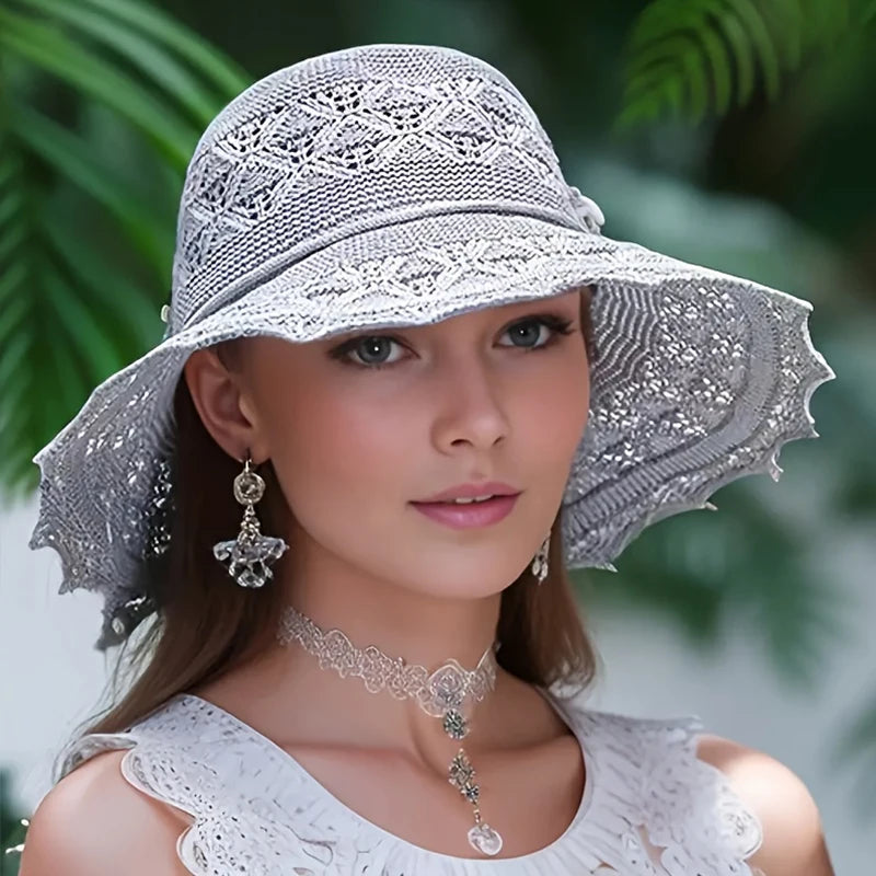 [Special Offer: Buy 2, Save More]Natural Linen Sun Hat – Soft Medium Brim Summer Beach Hat