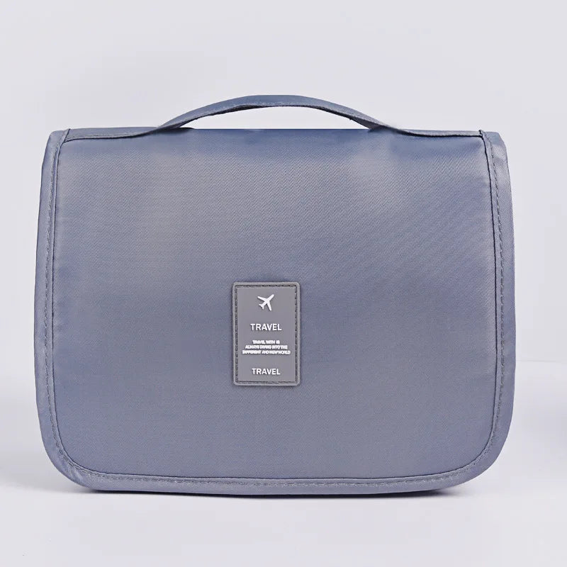 Travel-Friendly Waterproof Toiletry Pouch with Hook
