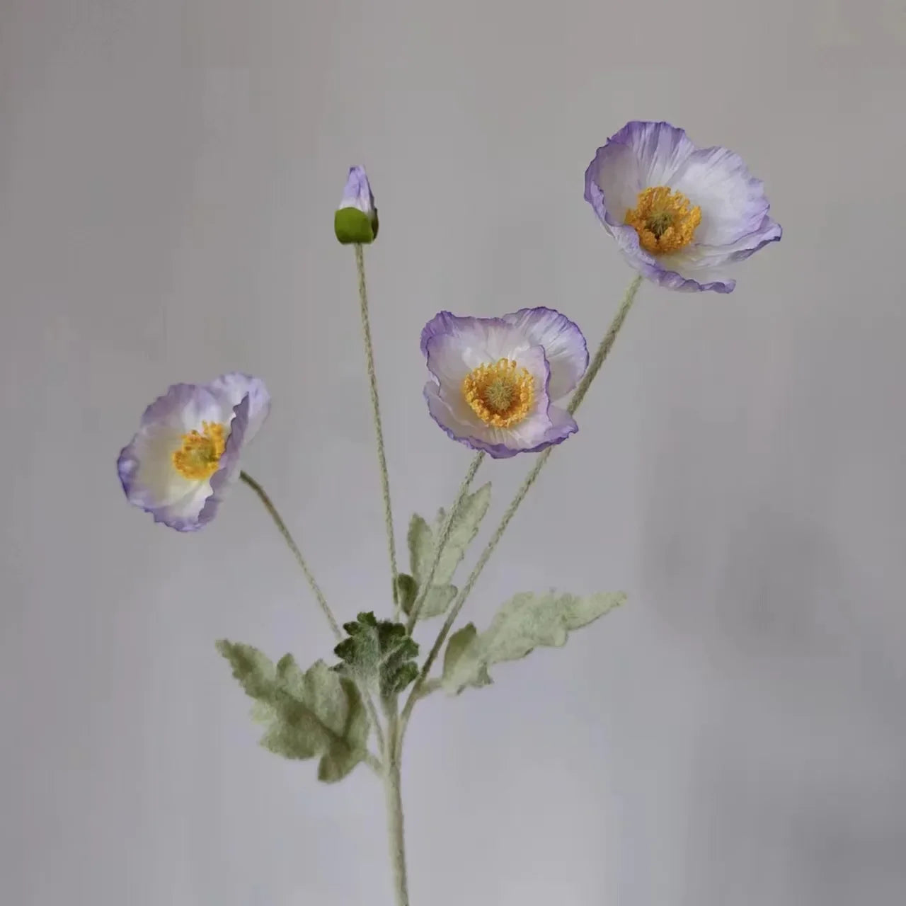 Paperpetals Artificial Silk Poppy Flowers – Long Stem Bouquet