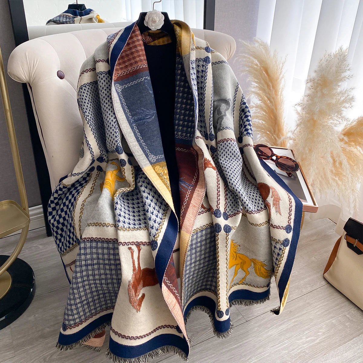 New Luxury Two-Sided Jacquard Scarf