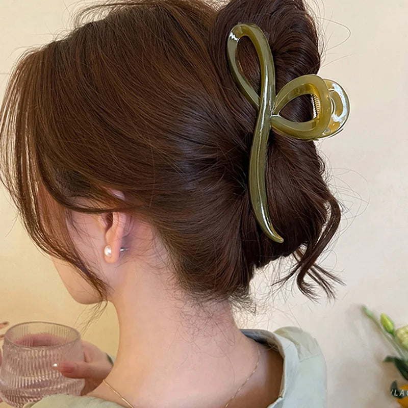 Elegant Jelly Color Hair Claw