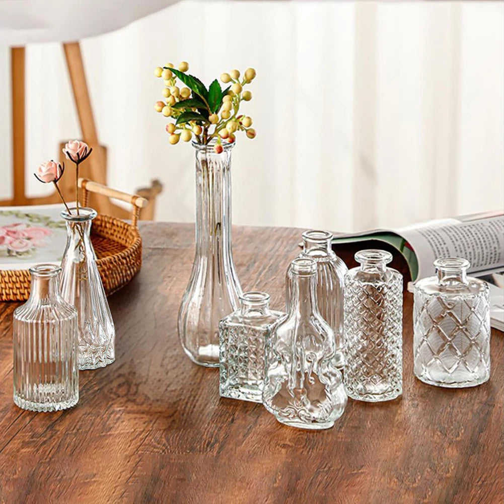 Vintage French Clear Glass Vase