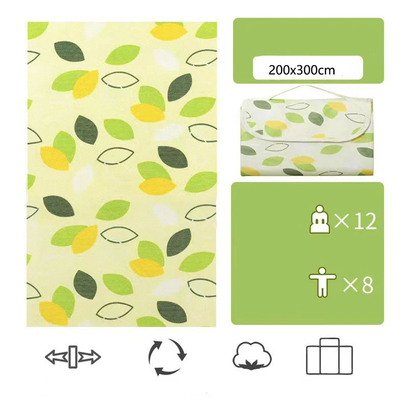 Waterproof Color Check Picnic Blanket