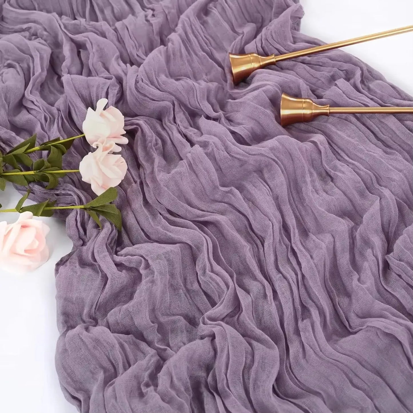 Rustic Gauze Table Runner