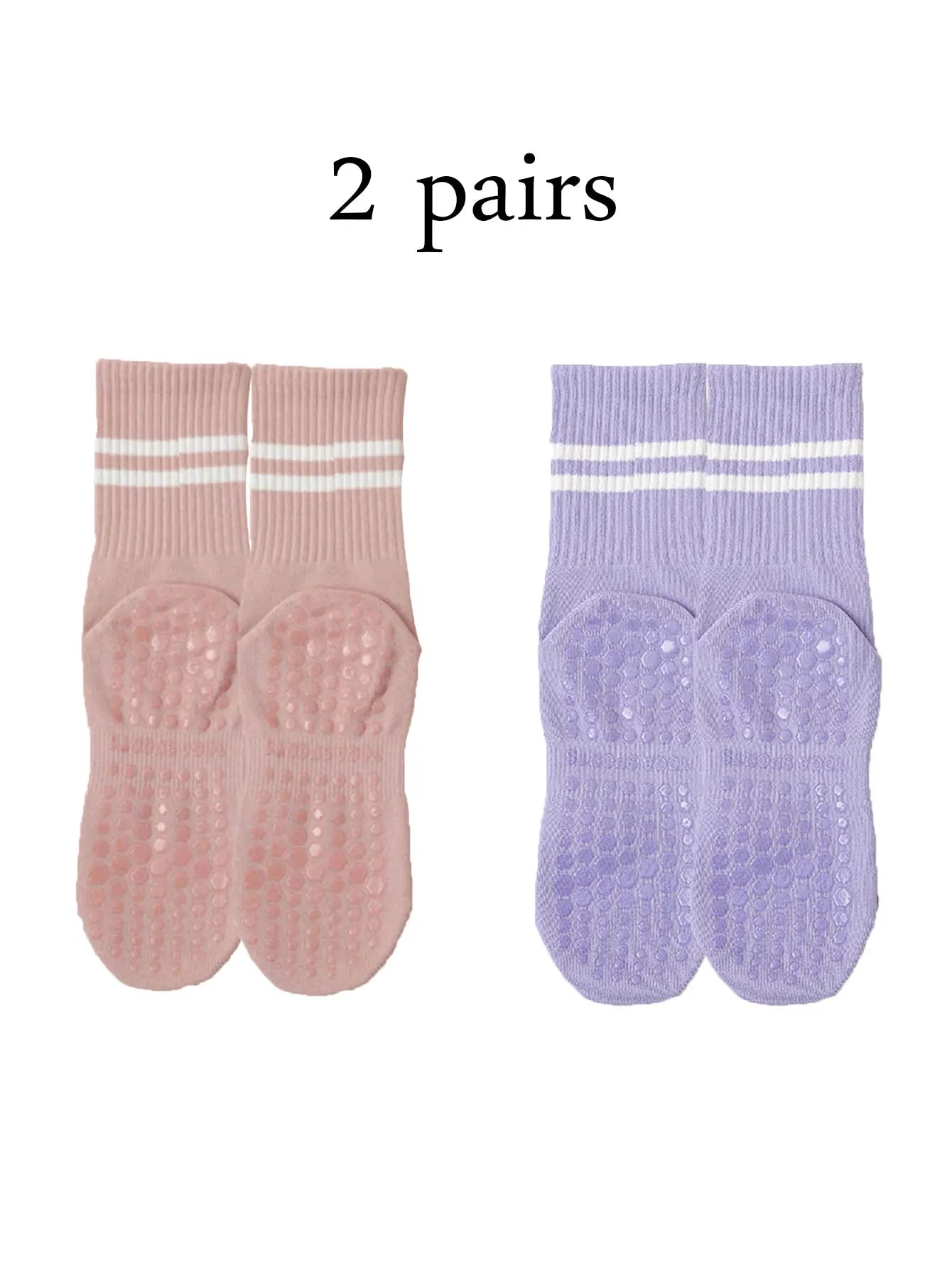 Pilates Yoga Socks with Grips