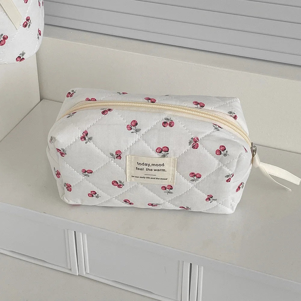Cherry Tote Makeup Pouch