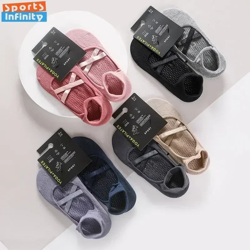 2 Pairs Cotton Yoga Socks