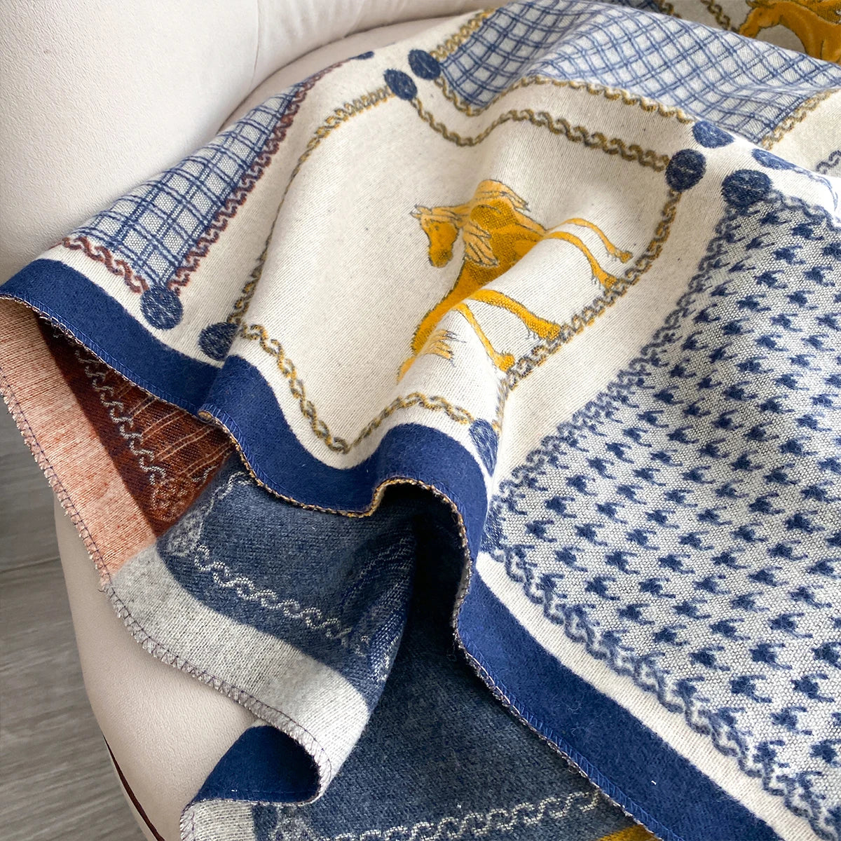 New Luxury Two-Sided Jacquard Scarf