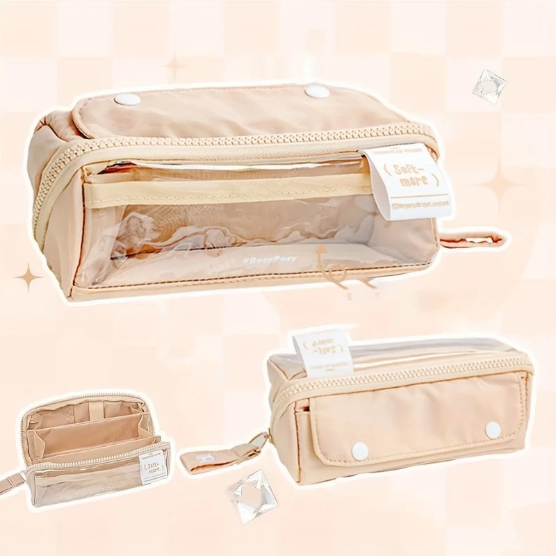 Pastel Clear View Pencil Case