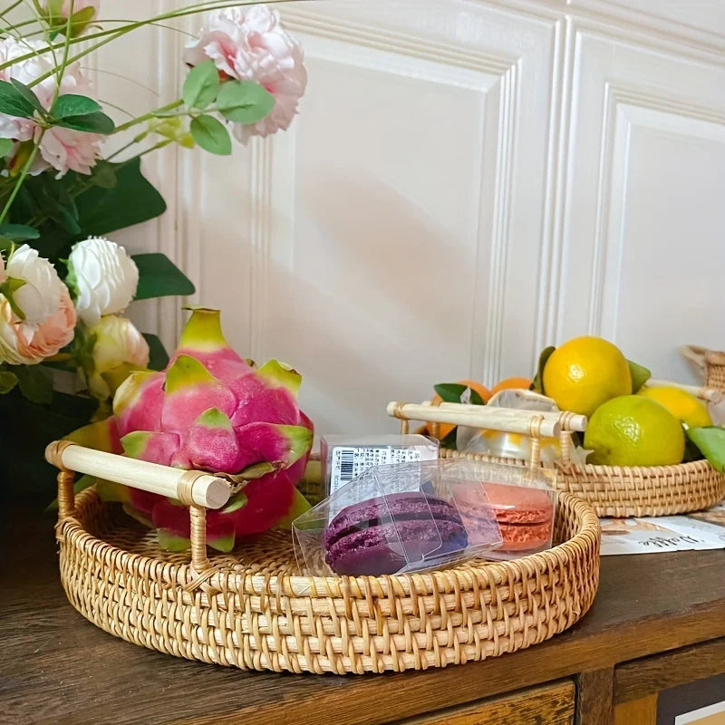 Handmade Wicker Serving Tray