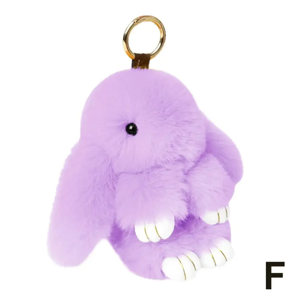 Cute Plush Bunny Keychain