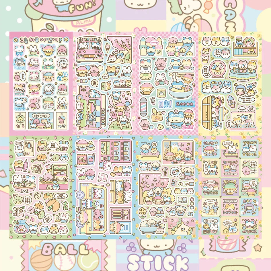 Bear Ribbon Decoration Sticker
