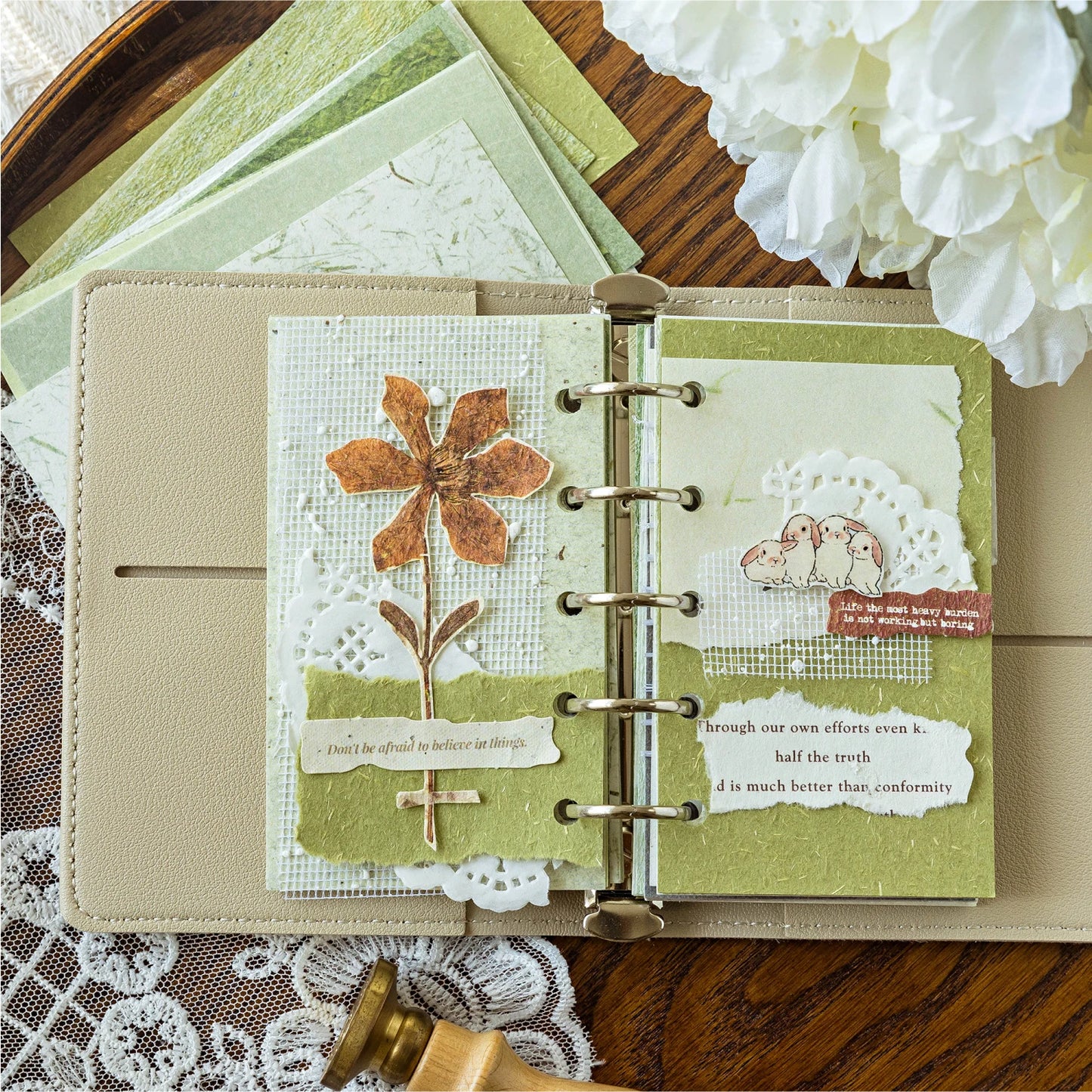 50 Pastel Texture Scrapbook Paper