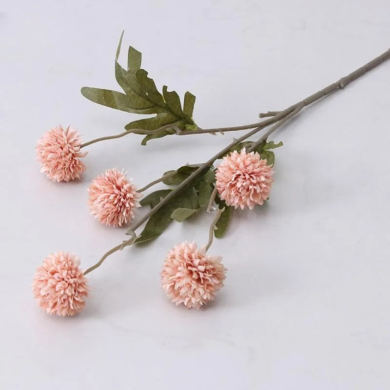 5 Heads Artificial Flower Bouquet Silk Dandelion