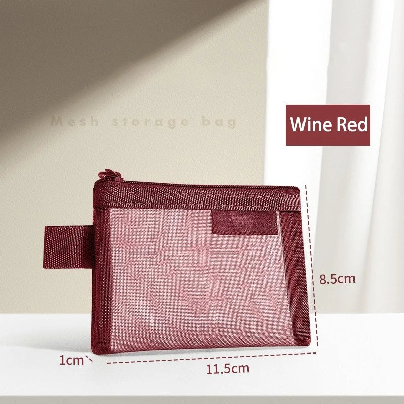 Pastel Mesh Small Pouch