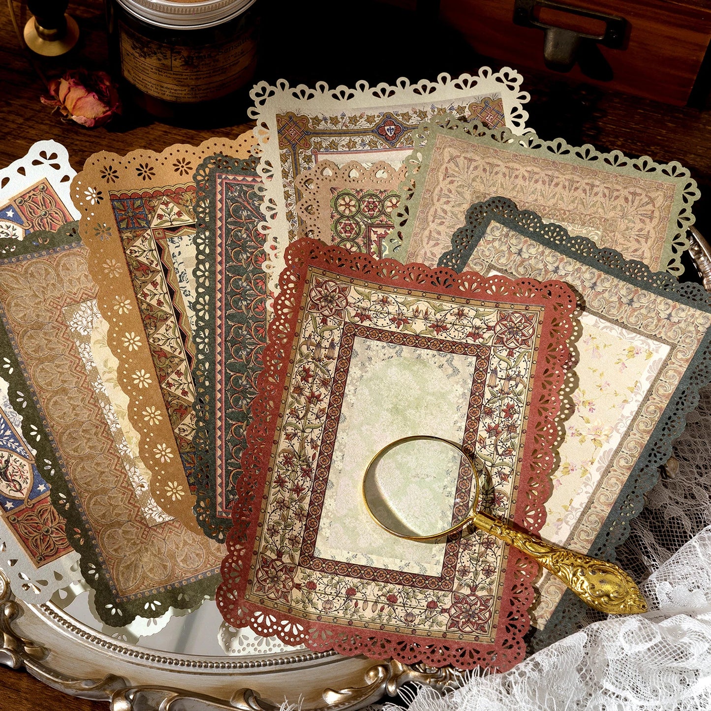 Vintage Floral Lace paper