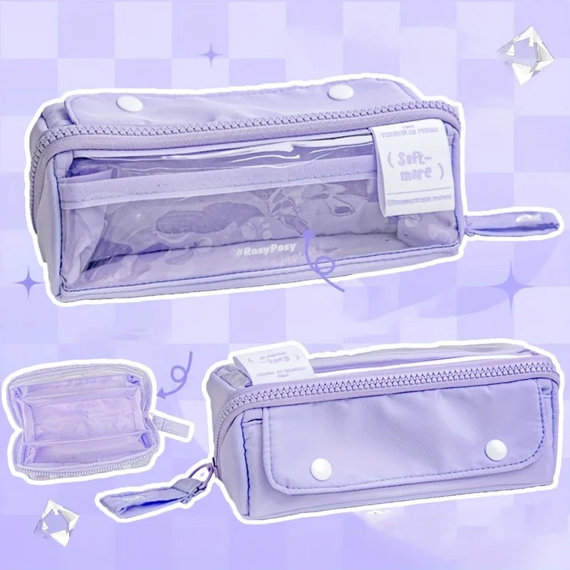 Pastel Clear View Pencil Case