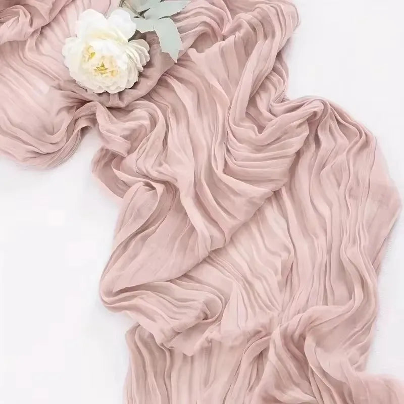Rustic Gauze Table Runner