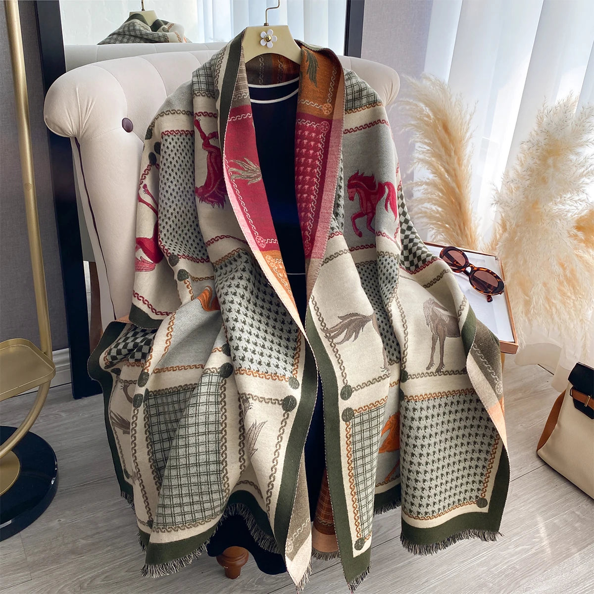 New Luxury Two-Sided Jacquard Scarf