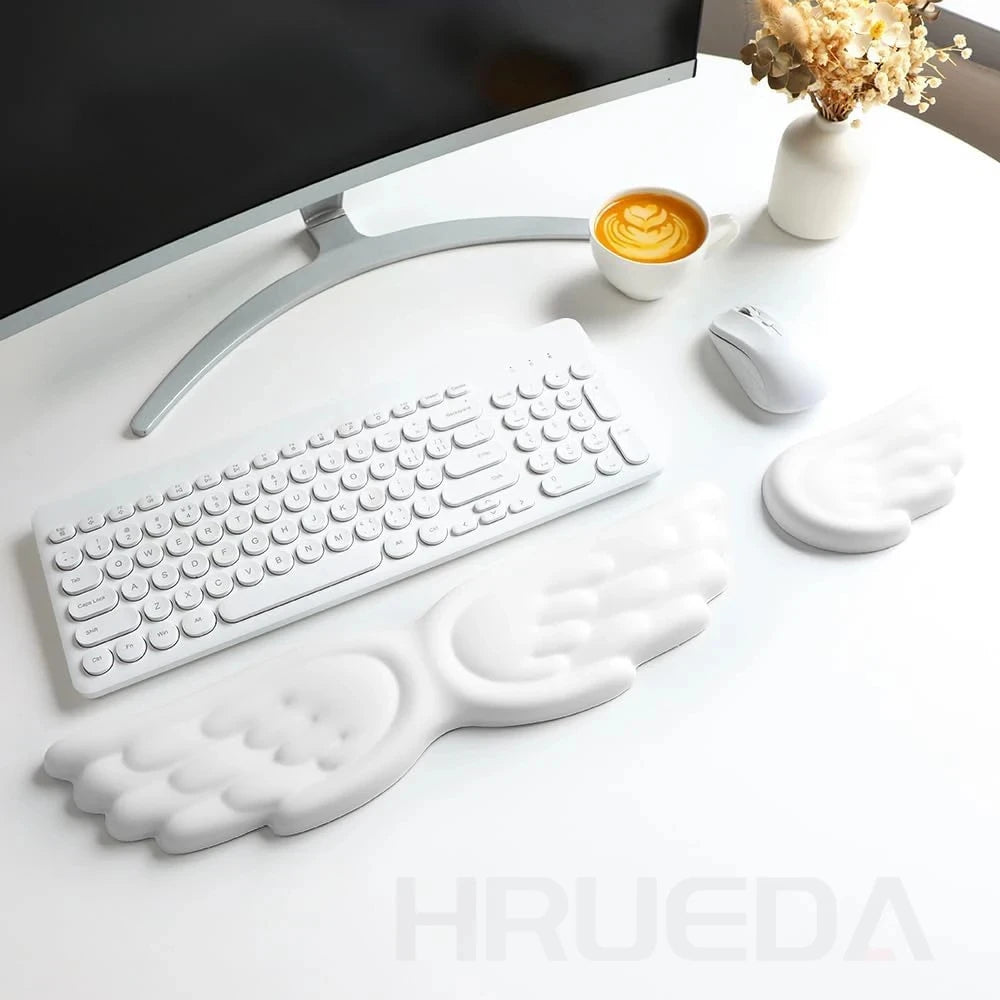 Angel Wing Memory Mouse Pad Set