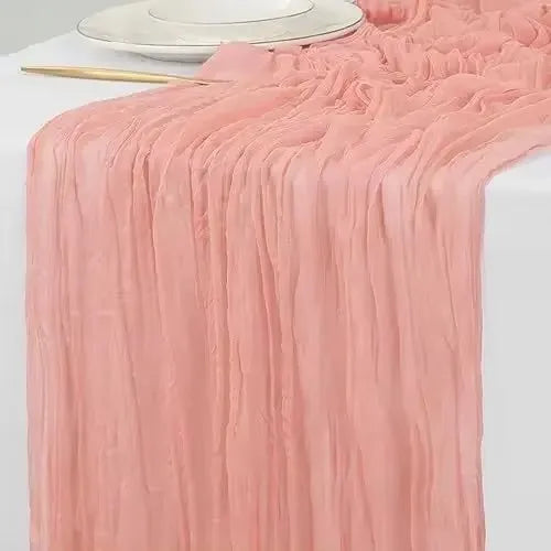 Rustic Gauze Table Runner