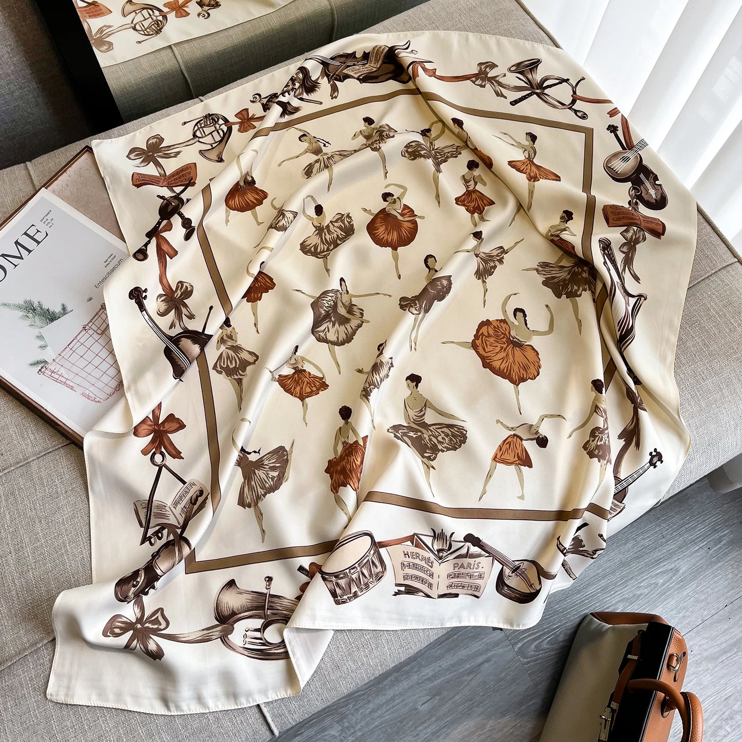 Ballerina Satin Scarf 90*90