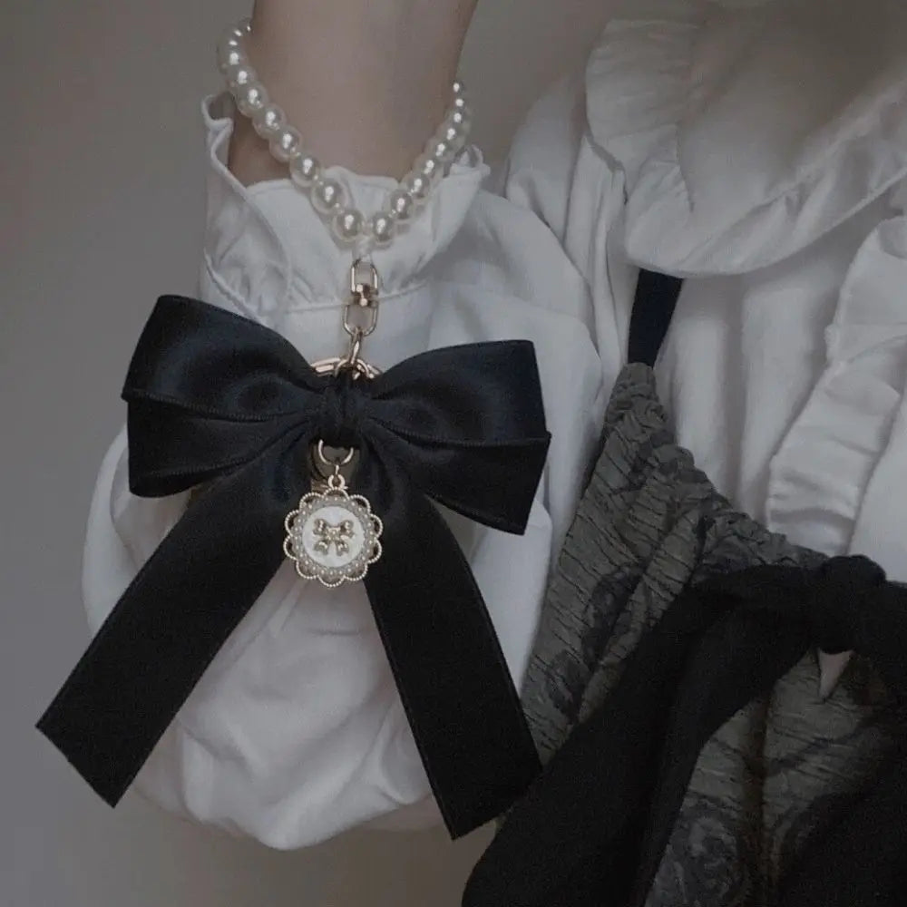 Luxury Pearl Bow Keychain