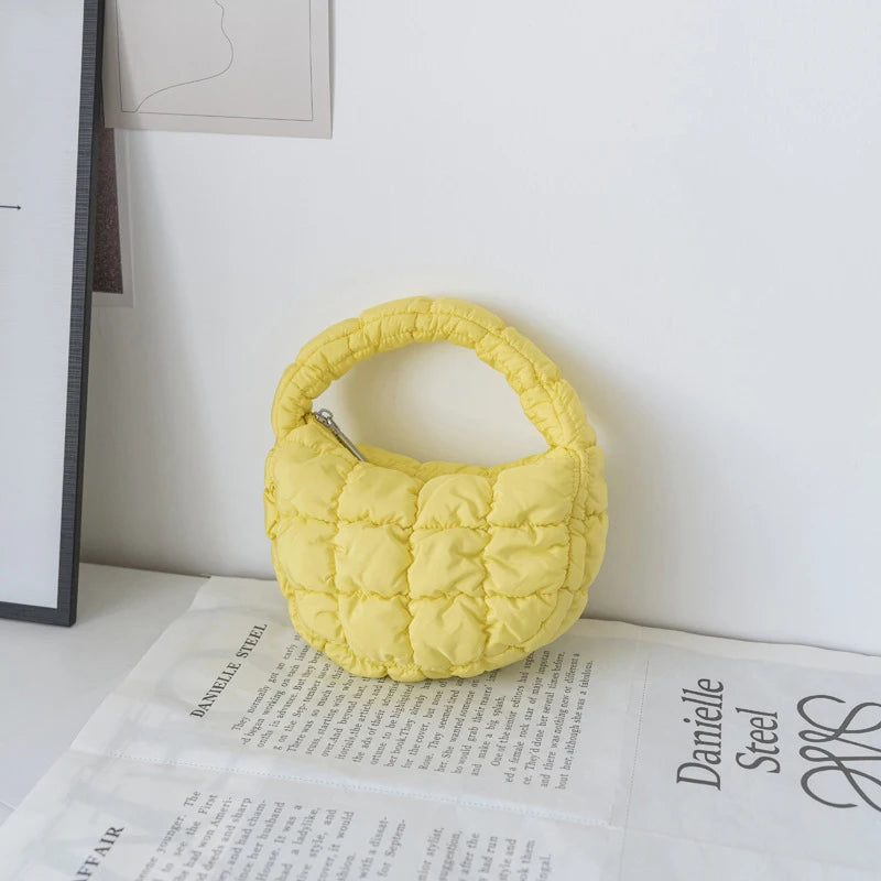 Mini Puffer Quilted Tote Bag