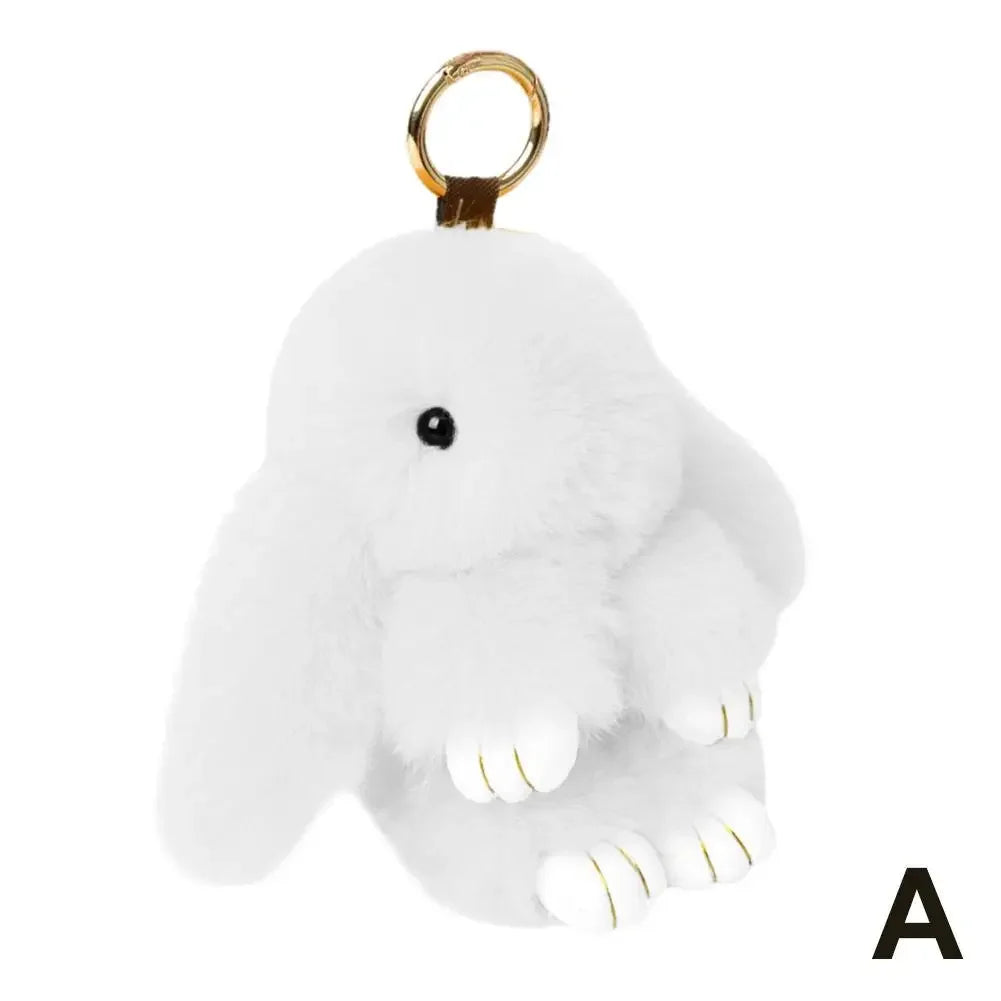 Cute Plush Bunny Keychain